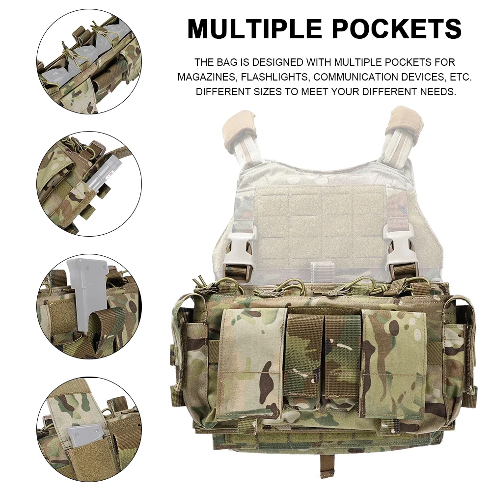 SINAIRSOFT MF Style Gen IV Kompatible Tischkarten 5,56 Magazintasche für Airsoft Tactical Chest Rig Weste Outdoor Jagd Schießen