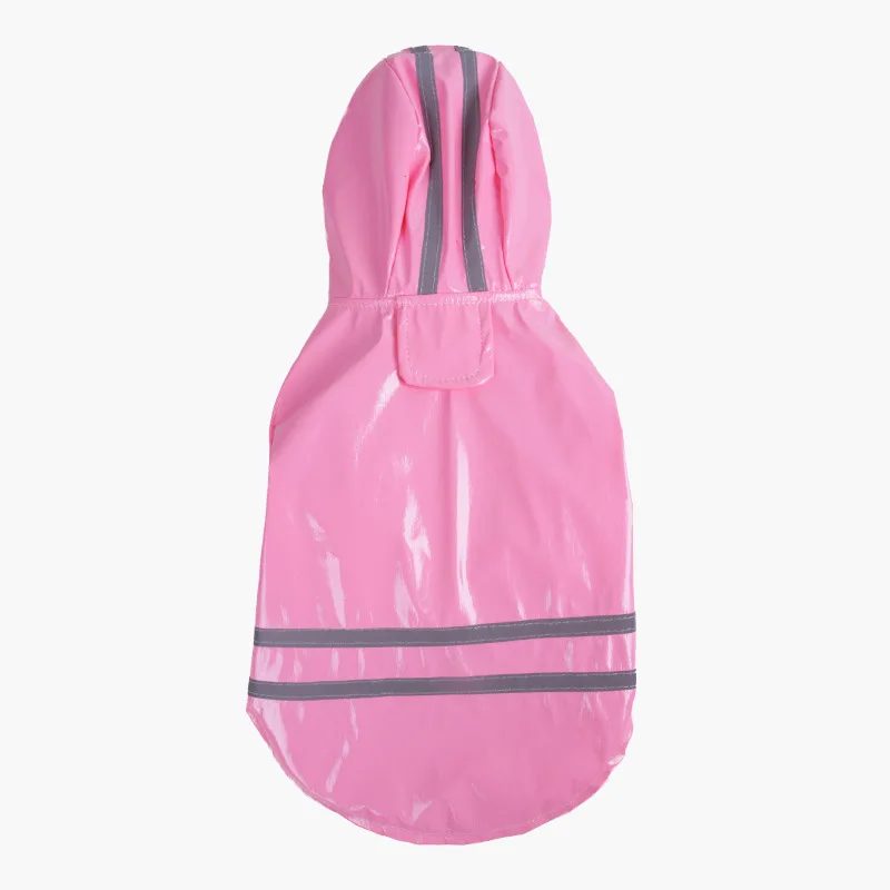 Hundekleidung mit Kapuze, Regenmäntel, reflektierender Streifen, Hunde-Regenmantel, wasserdichte Jacken, atmungsaktive Outdoor-Kleidung für Welpen, Regenmantel – Detail 5