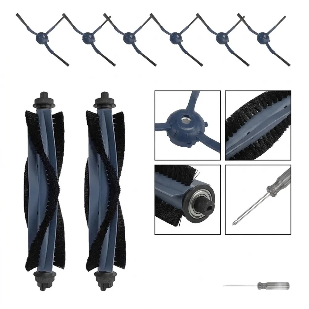 Replacement Kit For Eufy for g50 For Hybrid for l60 For Hybrid With 2 Main Brushes 6 Side Brushes And 6 Filters Accessories Set