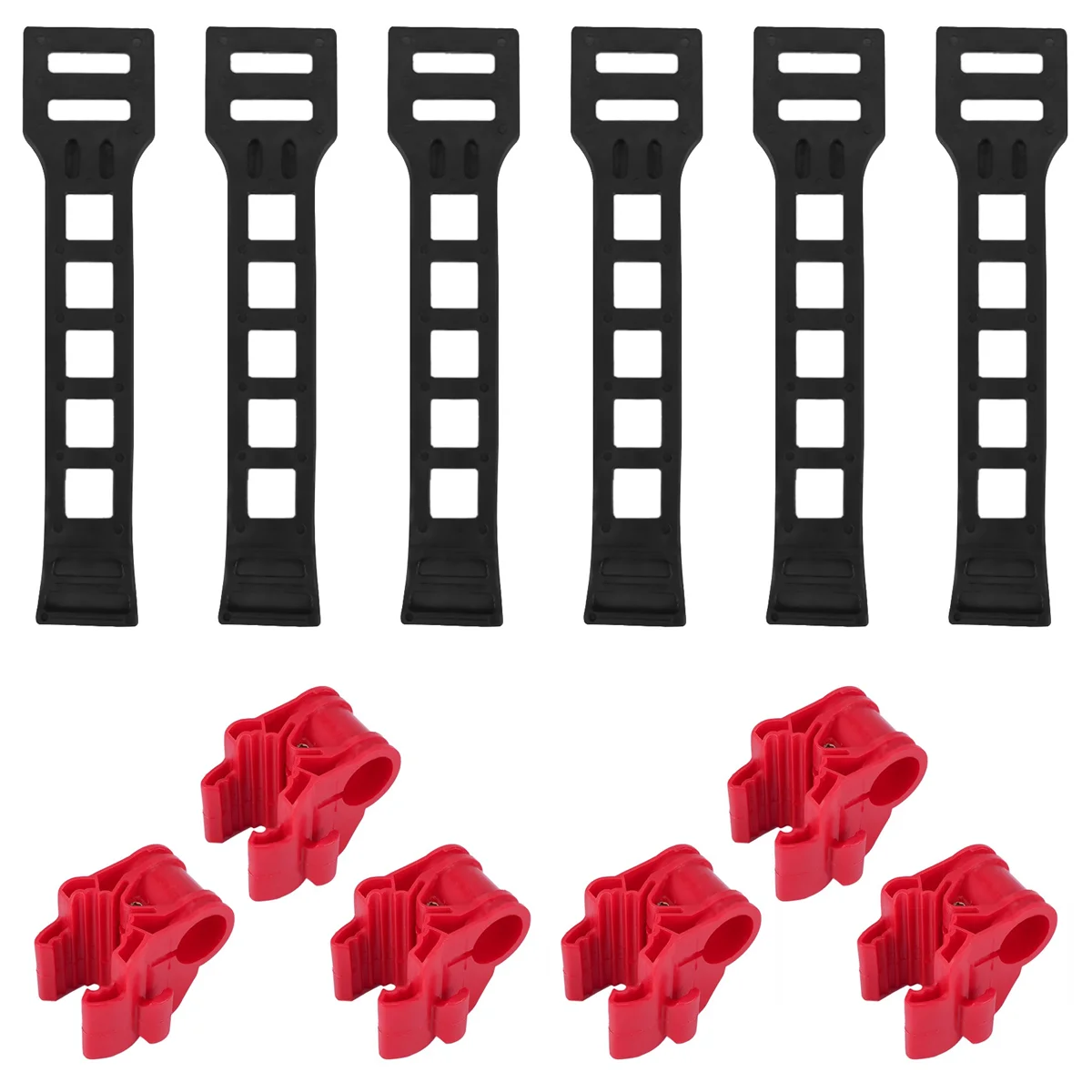 A56XQ 6 unids/set soporte de bicicleta para coche SUV soporte para maletero de vehículo soporte de enganche portador de almacenamiento ganchos de repuesto con estantes, modelo B