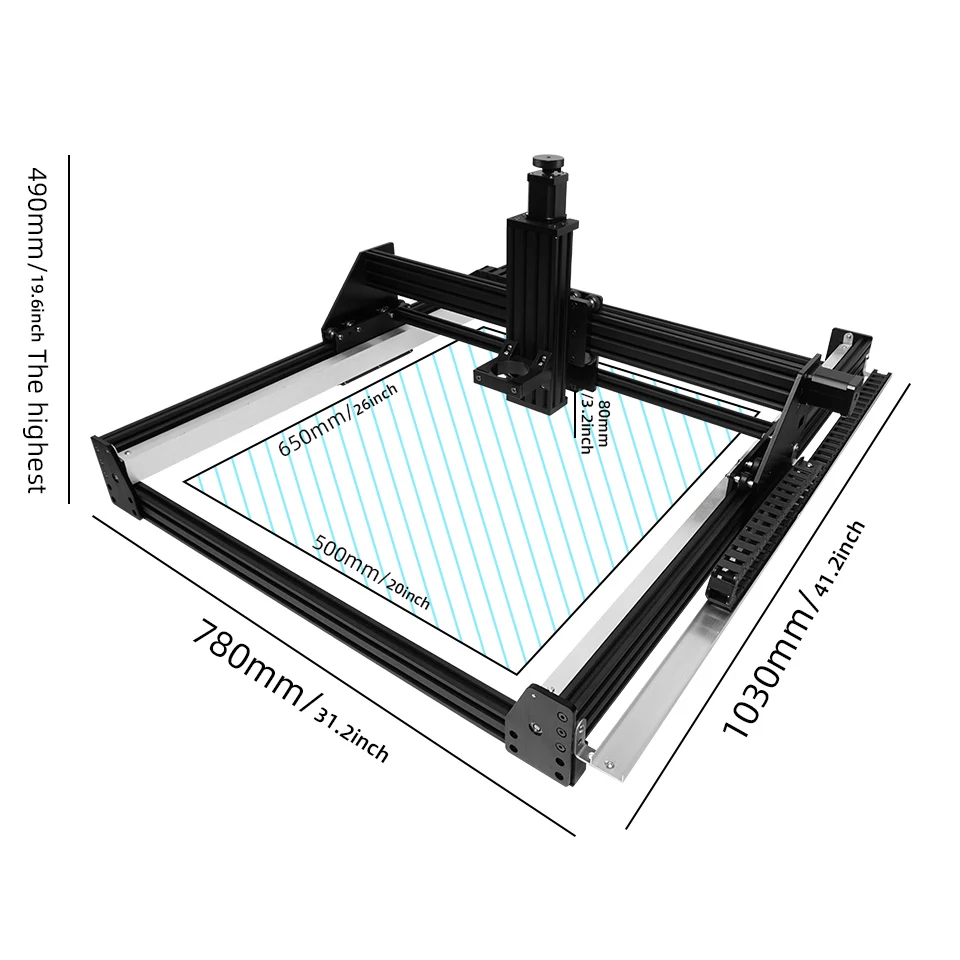 Kit completo de fresadora CNC 5065, máquina de tallado, enrutador de madera