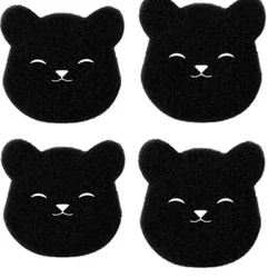 2/4pcs Bear Shape Laundry Ball Washing Machine Lint Catcher Pet Hair Remover Reusable Clothes Sofa Cat Dog Hair Cleaning Sponge