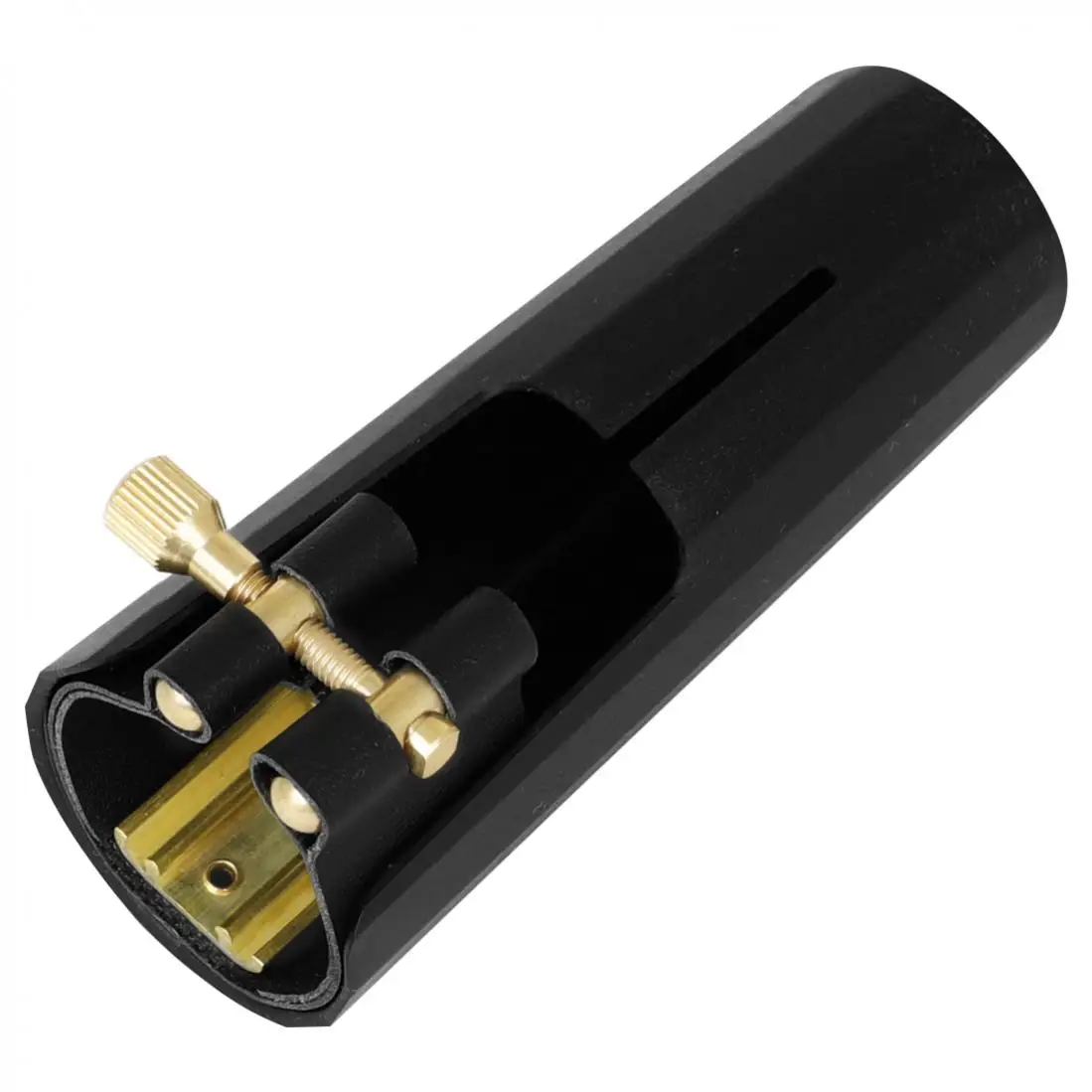 غطاء قطعة الفم الساكسفون البلاستيكي ومشبك رباط جلدي لألتو/تينور/ساكسفون سوبرانو، طقم قفل ربط معدني للساكسفون #3