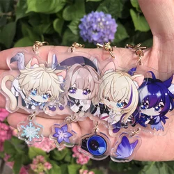 Game Honkai: Star Rail Arlan Silver Wolf Bronya Clara Herta Welt Yang Sampo Keychain Accessories Cosplay Pendant Prop Badge