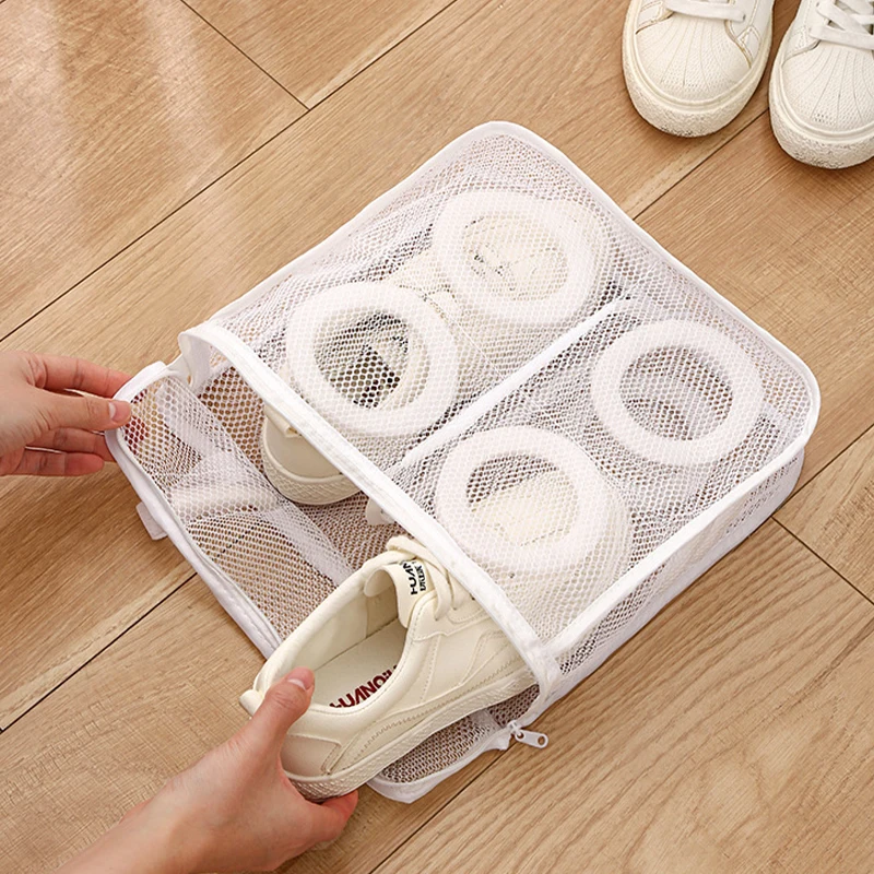 Dirty Clothes Laundry bag Basket Frame Bucket Foldable Mesh Laundry Bathroom Wall Hanging Household Clothing Organizer with Hook