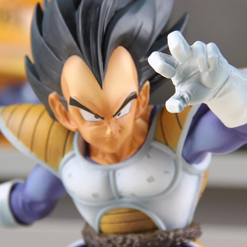 23cm Anime Dragon Ball Bejita Yonsei Figure Hand Up Gesture Vegeta Figure Spacesuit Figurine Toys PVC Collection Ornament Model