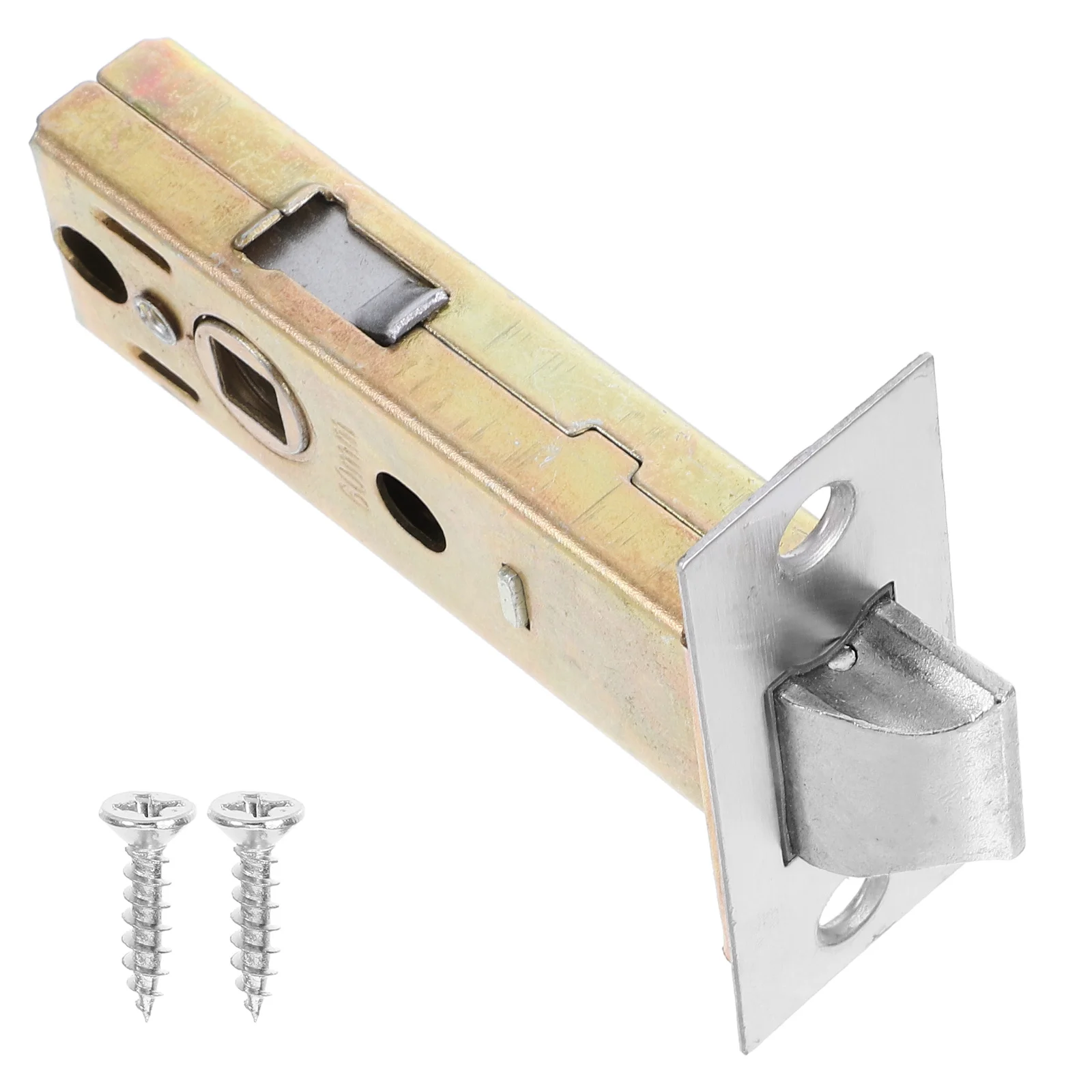 

Door Latch For Lever Handles 60Mm Adjustable Tubular Mortice Latch Stainless Steel Internal Bolt Golden Finish Passage Sliding