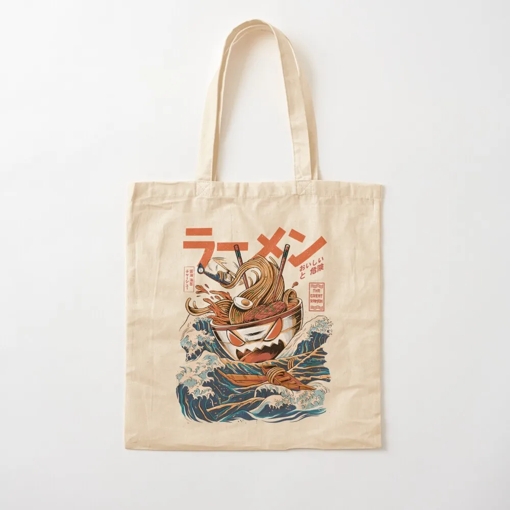 

The black Great Ramen Tote Bag canvas bags Gift bags Eco bag Canvas Tote Bag