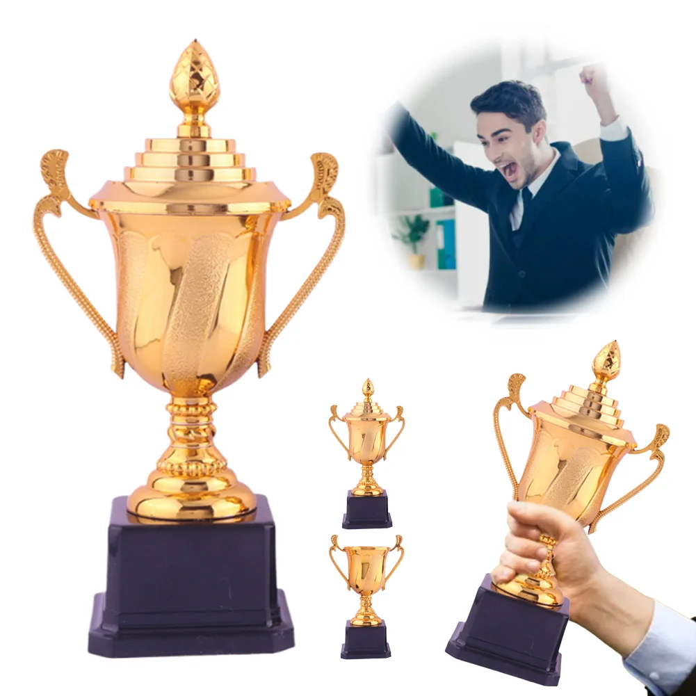 농구 축구 트로피 높이 17.5/22cm 게임 경기 트로피 핸들 및 베이스 파티 행사용 우승자 상 트로피