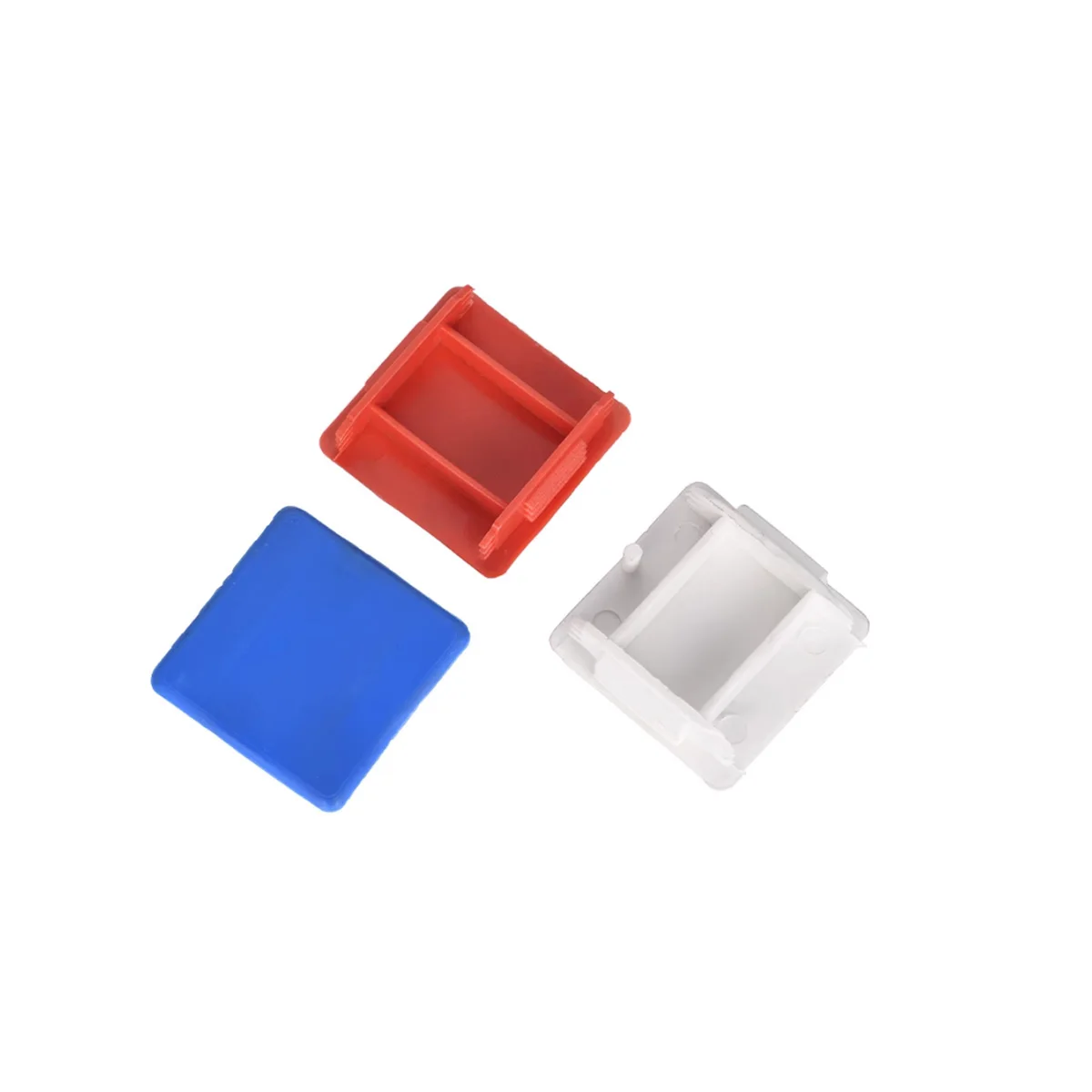 C-Shaped Steel Plug/41 * 41 Red Blue Head Edge Cover/White Cap PV Bracket Accessories Plastic End Cover