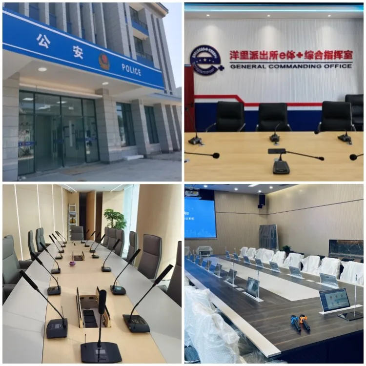 Supporto per microfono a collo d'oca per conferenze con microfono wireless delegato per podio