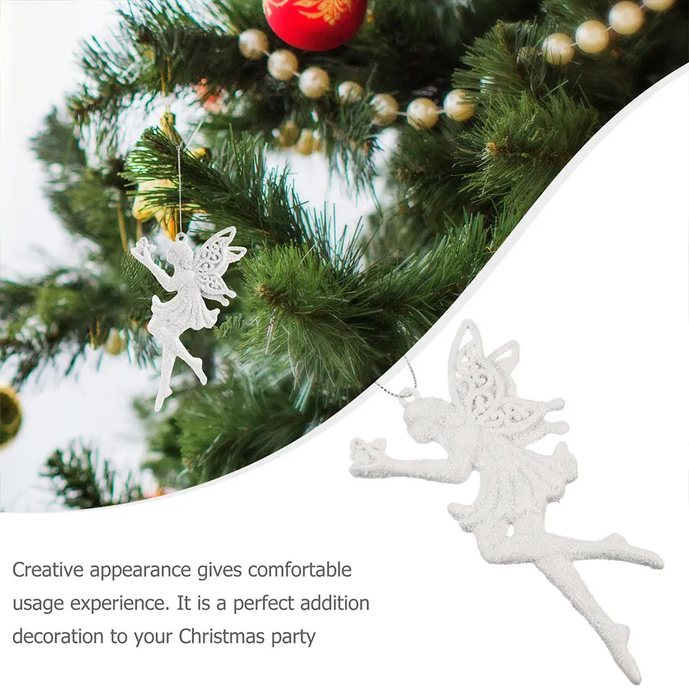 

3 Pcs Christmas Tree Pendant Silver Mini Ornaments Exquisite Pendants Small Hanging Adornments Style Layout Decorations