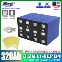 1-16pcs Grade A 3.2V 320Ah Lifepo4 Rechargeable Battery Lithium  Phosphate Travel Solar Campers Cell 12v 24v batteries Tax Free