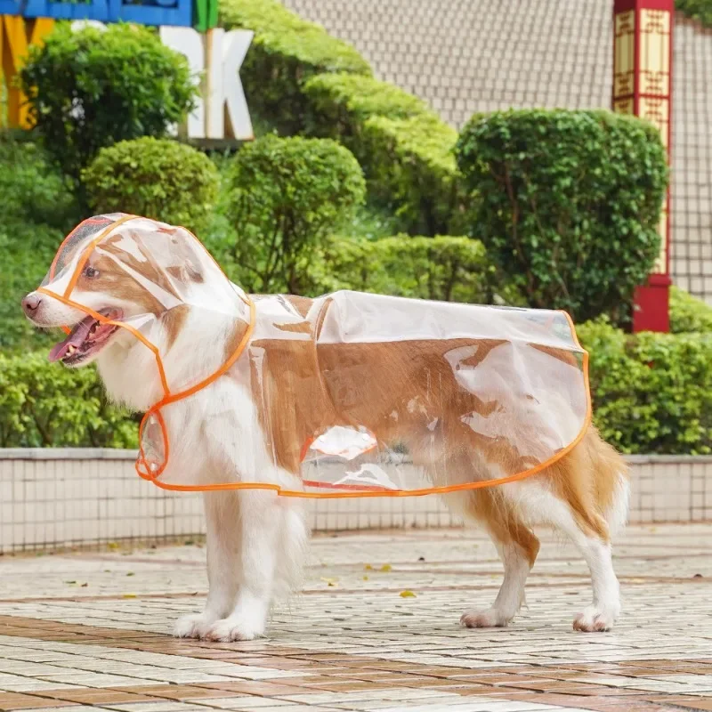 

Pet Dog Raincoat Transparent Pet Clothes Jumpsuit Waterproof Dog Jacket Dogs Water Resistant Clothes for Dogs Pet Coat
