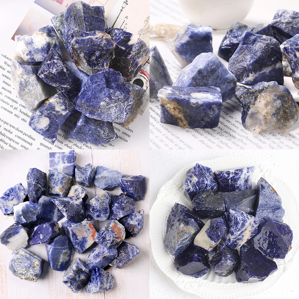 Natural Blue-vein Stone Minerals Specimen Raw Mineral Irregular Shape Expanded Fragrant Stone Fish Tank Decorative Rock Bulk