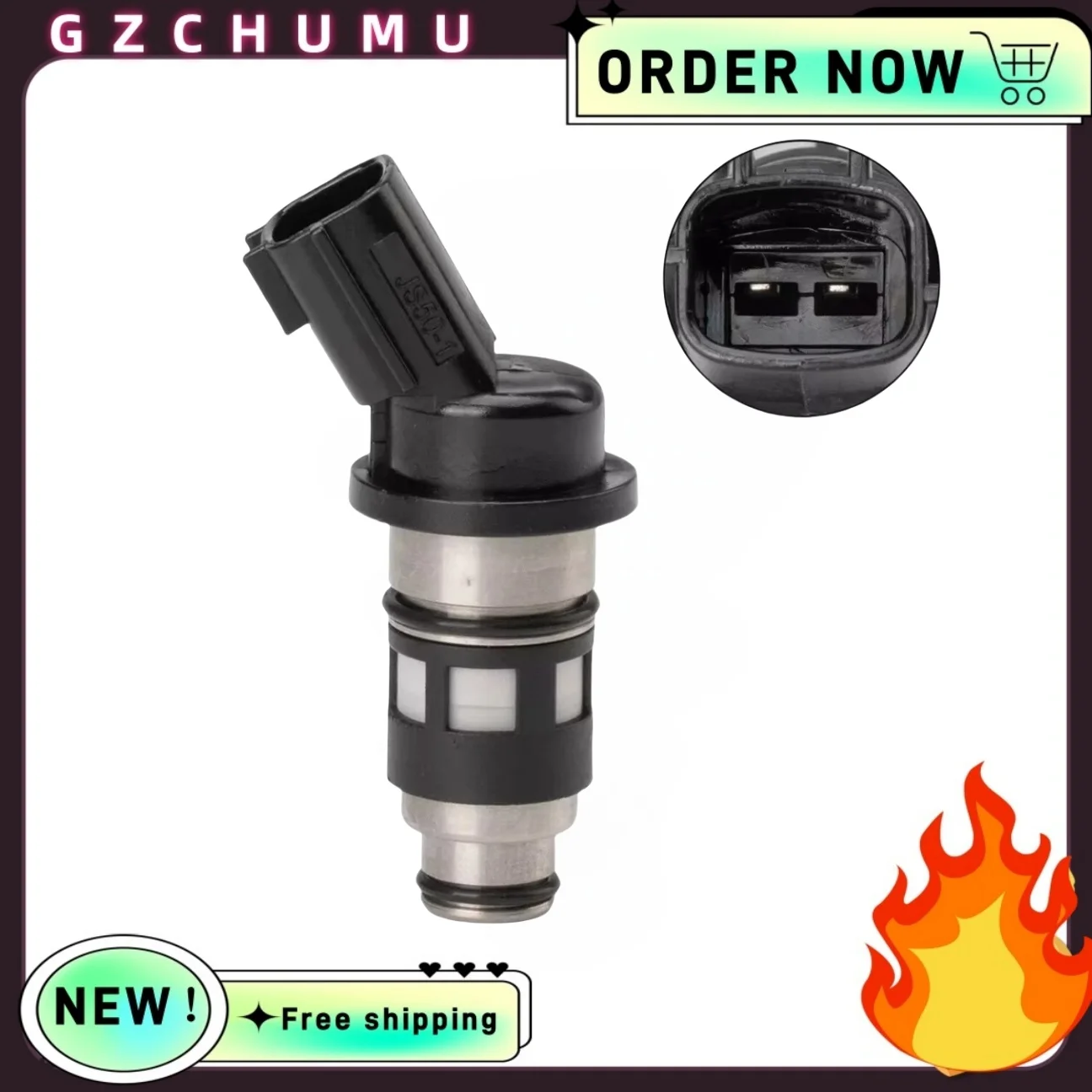 1/4PCS 16600-73C90 JS50-1 Fuel Injector For NISSAN SENTRA 1997~2000 TSURU 1997~2017 1.6L L4 100% Working Fuel Injectors
