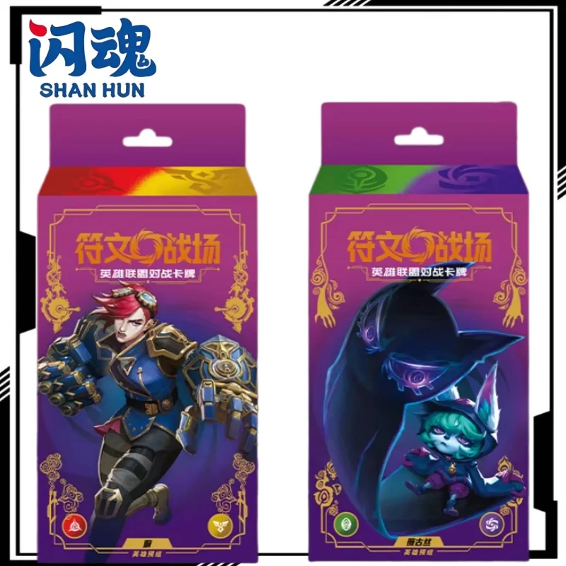 Nuevo Juego de Cartas Coleccionables Riftbound League of Legends TCG Vi Vex Hero, Mazo Preconfeccionado, Juego de Mesa, Mercancía de Anime