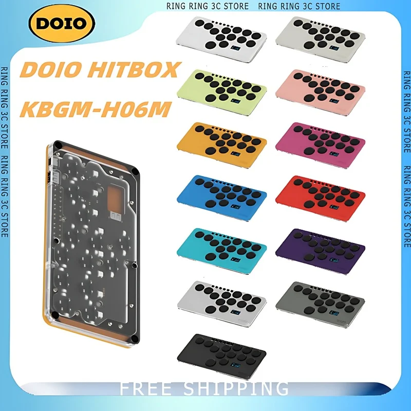 

DOIO HITBOX KBGM-H06M Mini Game Keyboard Aluminium Alloy E-Sports Customized PBT Keycap Keypad Supports PS4 PS5 Switch Pc Steam