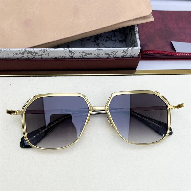 Alloy Unisex Square Metal  Men's Sunglasses AIDA  Popular Sunglasses man Stylish women's eyepieces Luxury Woman Sunglasses