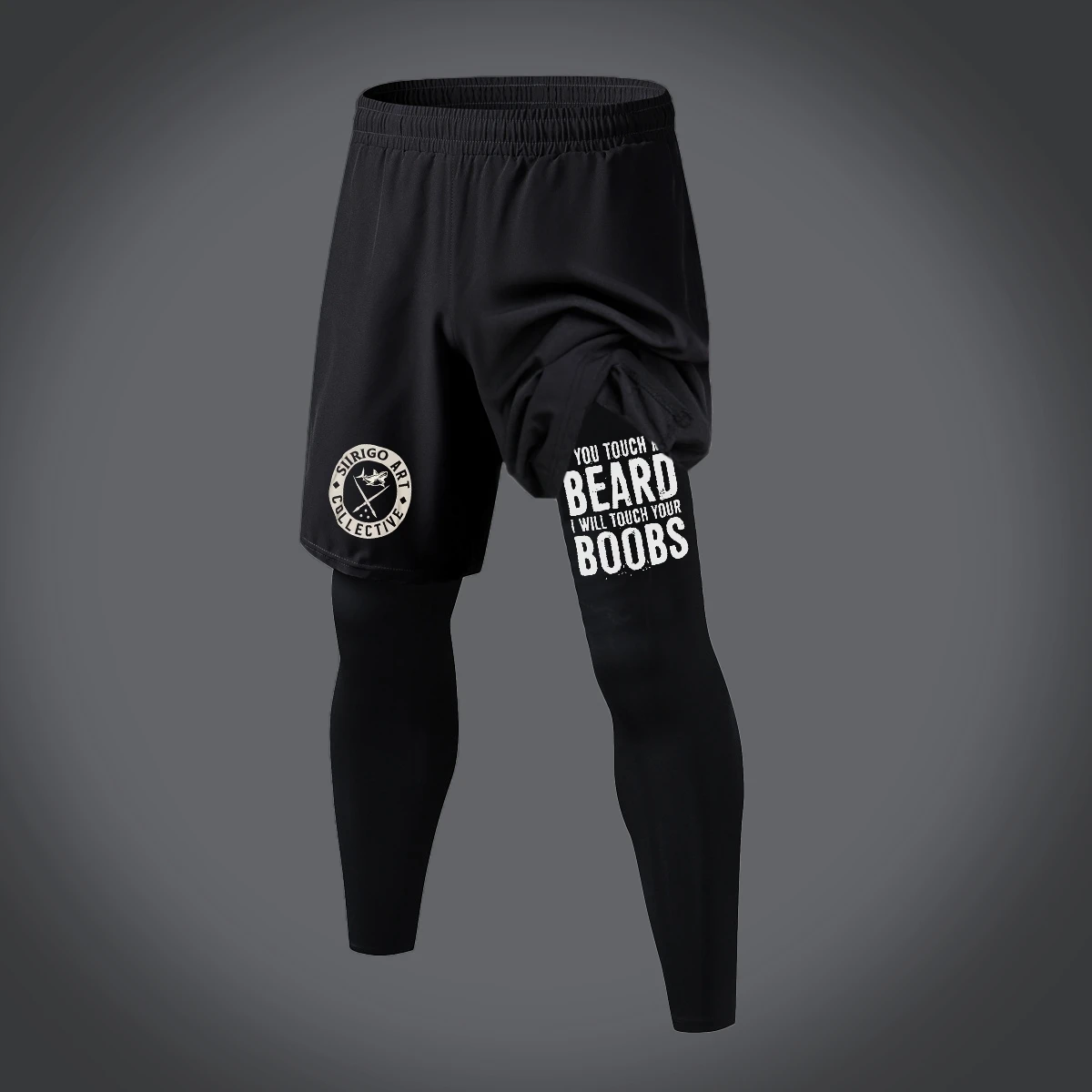 Calça masculina para corrida ao ar livre, moletom de camada dupla, estilo estampado em 3D, Dou casual diário, tamanho grande, quatro estações