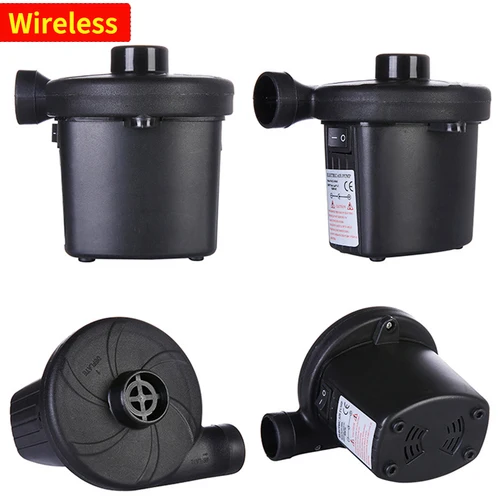 Imagen 2 del producto Bomba inflable eléctrica EAFC de 220V/12V, compresor de llenado de aire rápido con 3 boquillas para coche, boya salvavidas para acampar, cojín para barco