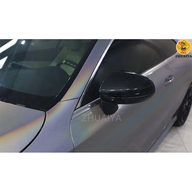 Highest quality glossy Rainbow laser Silvers rainbow vortex vinyl wrap car wrapping film for car Wrap quality Warranty 5/10m/18m