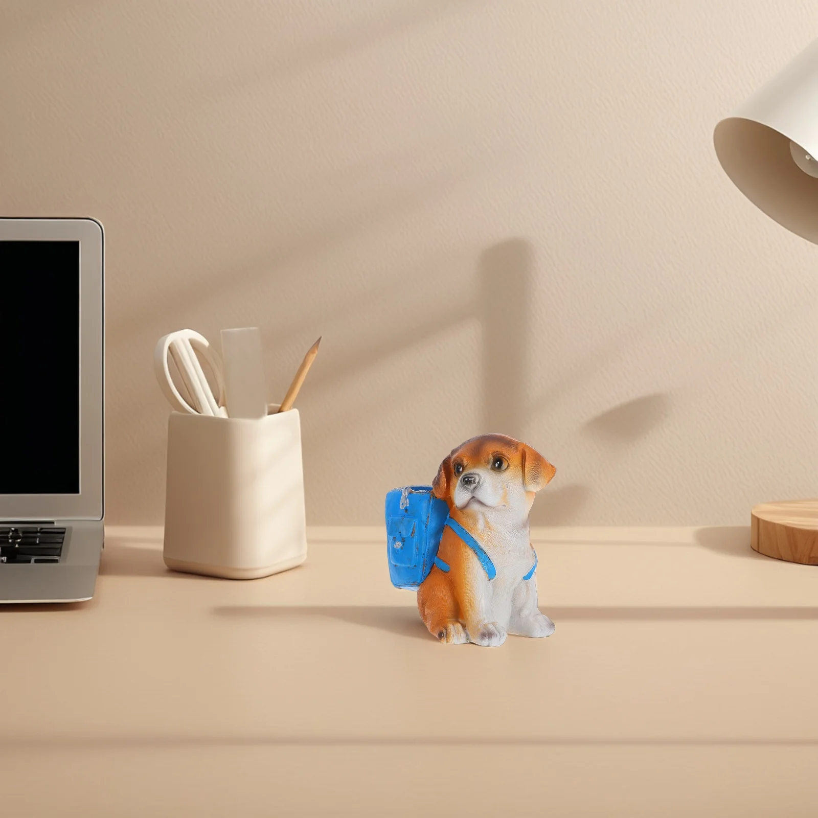 

Puppy Pen Holder Cute Dog for Desk Organizer Desktop Synthetic Resin Holders Stationary