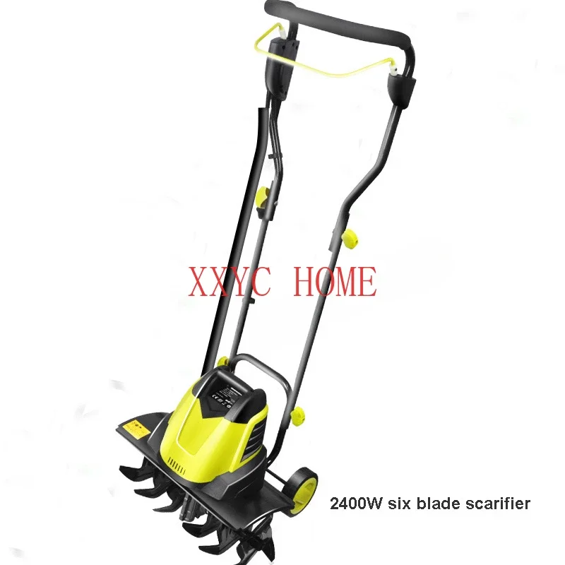 2400W/1500W Electric Small-scale Scarifier Plow Multifunctional Garden Rotary Cultivator Bulldozer Agricultural Rotary Tiller