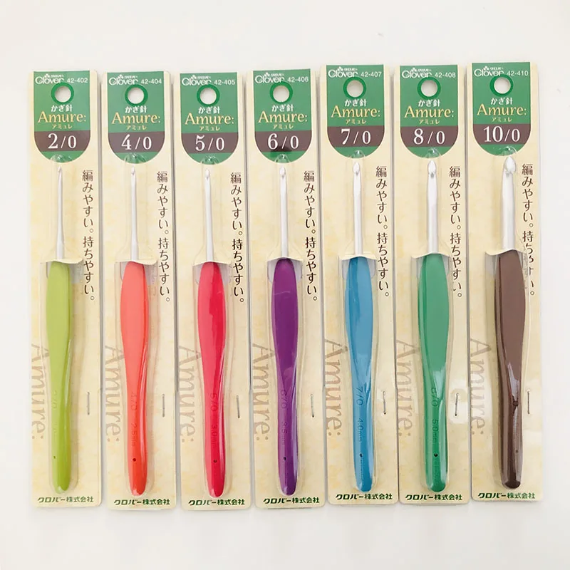 Original Clover Crochet Hooks Diy Knitting Hook Clover Amure Embroidery Needles Lace Crochet Bead Needles Crochet Needles