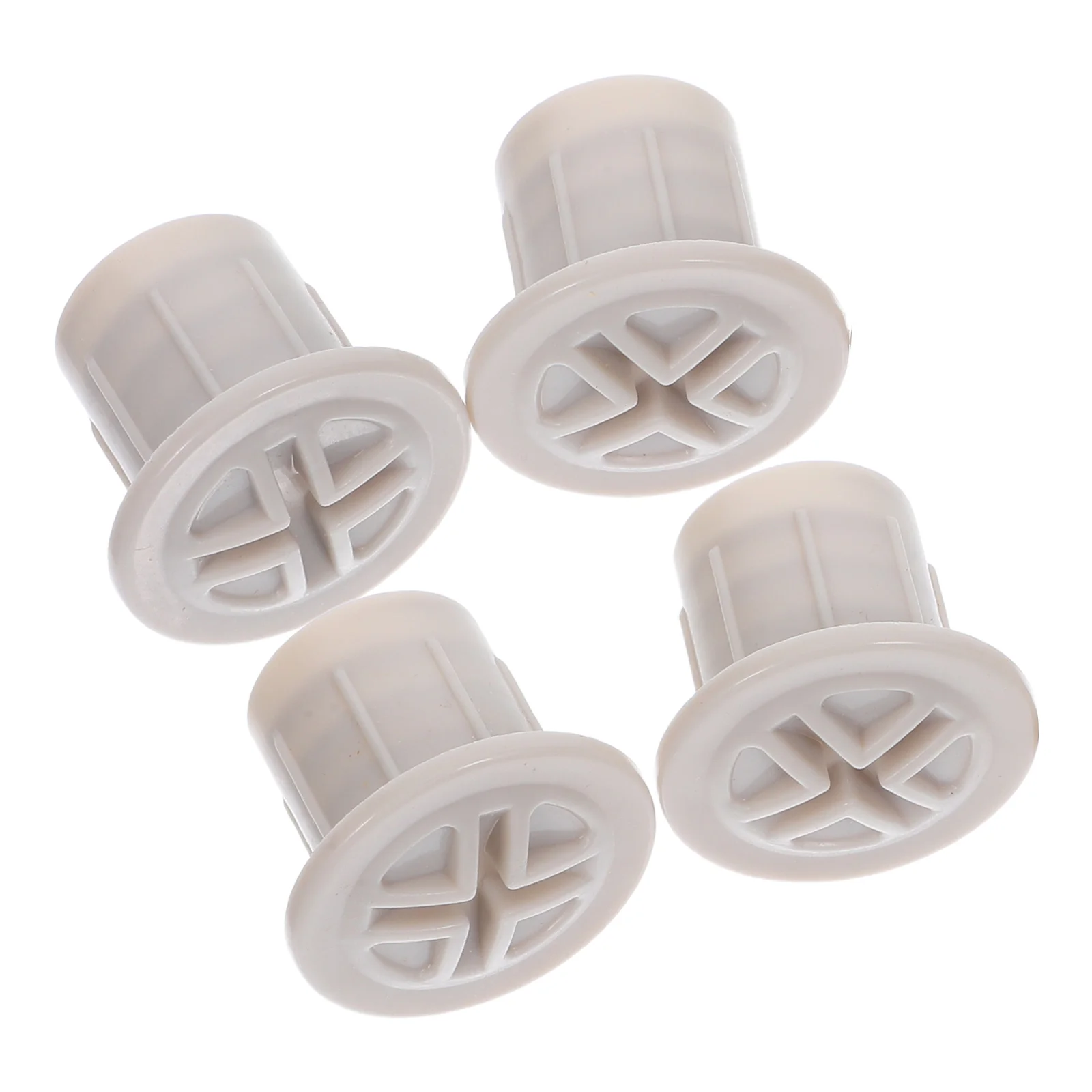 

4pcs Slide Screw Caps for Kids Plastic Play Fixing Cap Antislip Easy Install Light Grey Universal Size Replacement