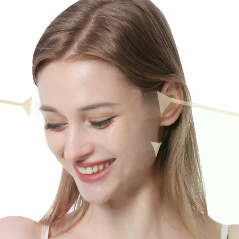 

Невидимая лента для подтяжки лица, стикер для удаления морщин, лифтинг-стикеры для лица, шеи и глаз, антивозрастной пластырь, лента для подтяжки лица