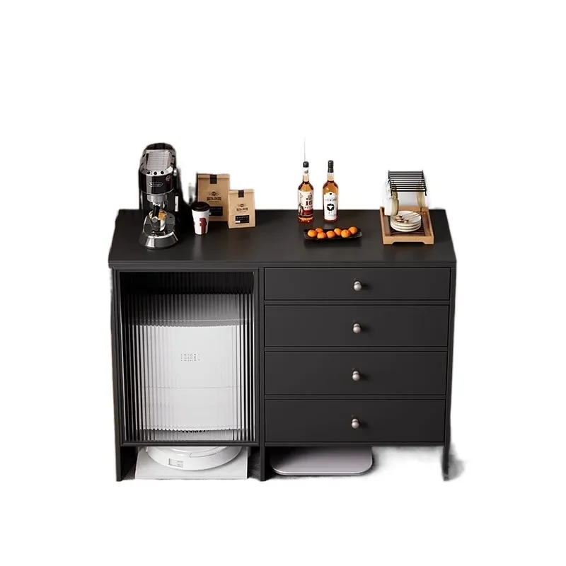 

Small apartment dining side cabinet multi-functional medieval locker living room