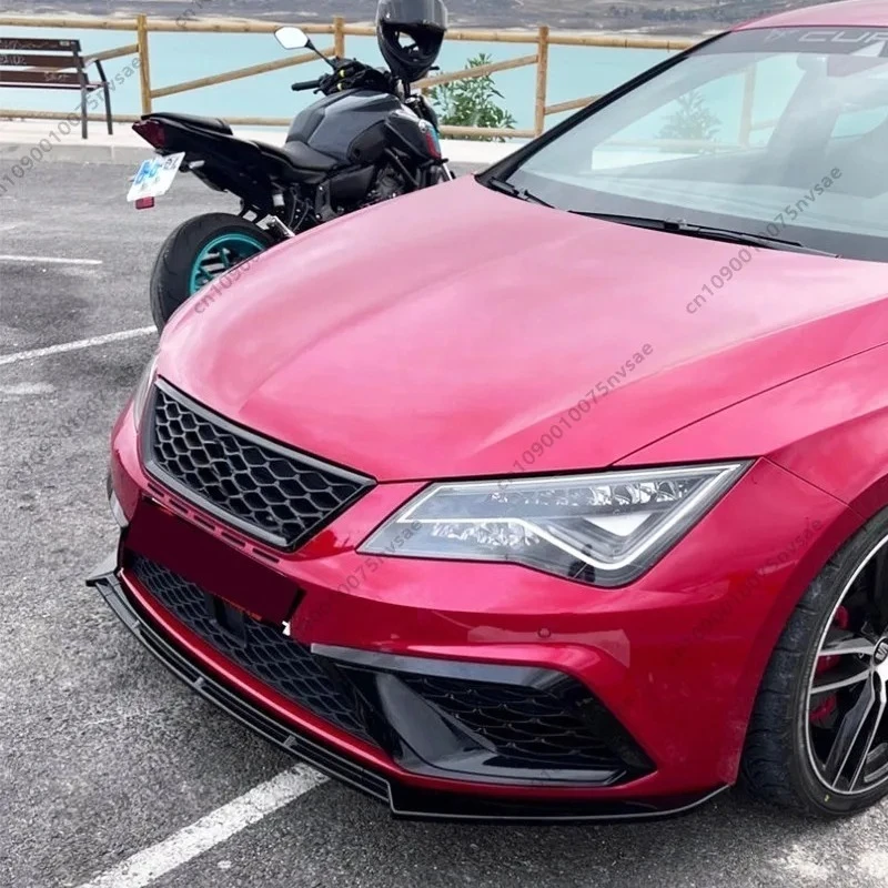 

Для Seat Leon MK3 Facelift Cupra R 2017-2020 Автомобильный передний сплиттер, передний бампер, спойлер для подбородка, сплиттер, защитные комплекты для губ