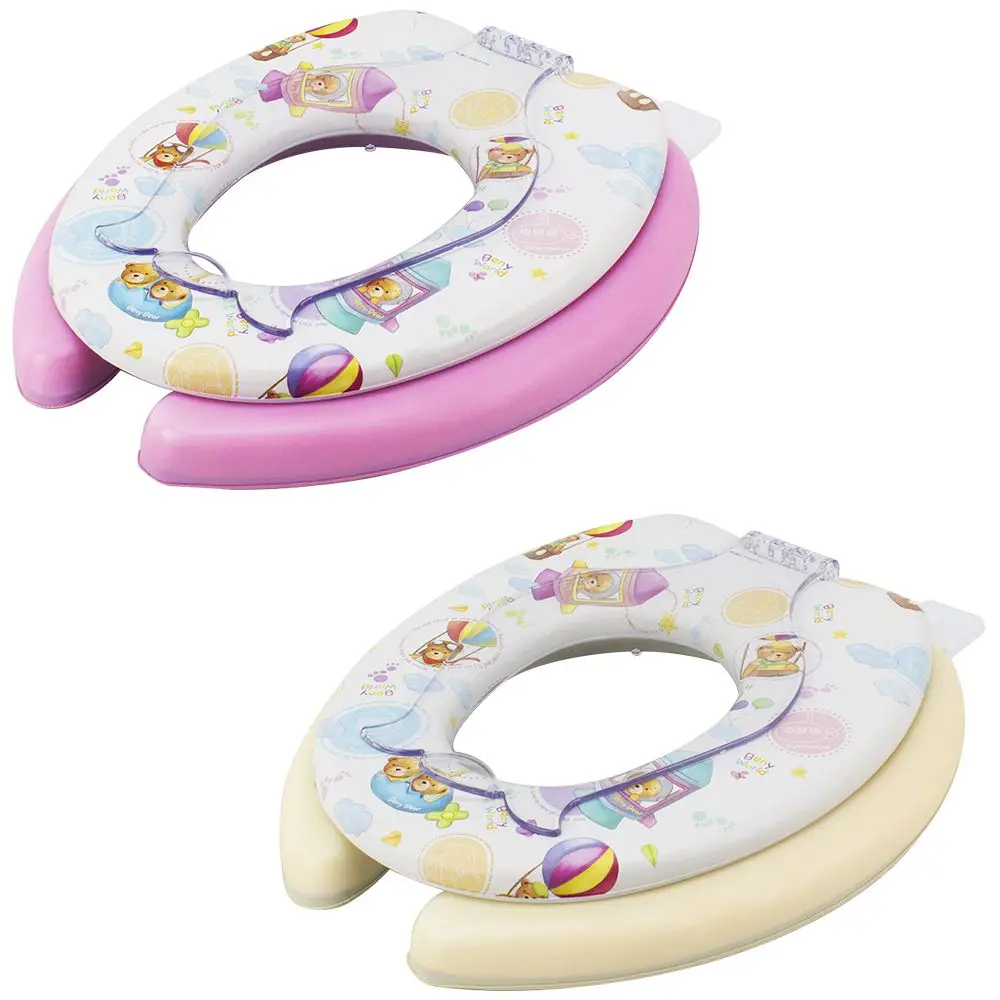 Tutupapa Bannyworld Adult Baby Toilet Potty Seat Children Kids Portable Toilet Cover For Boys And Girls Baby Toilet Training Seat Soft Cushion Mat Children's Pot Non-slip Infant Potty Safe Seat with Armrest