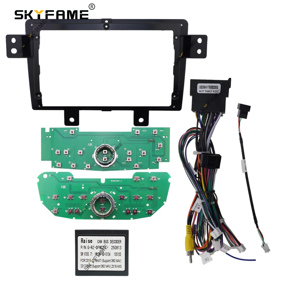 

SKYFAME Car Frame Fascia Adapter Android Radio Dash Fitting Panel Kit For Dongfeng Fengshen Aeolus AX5 AX7 Nissan Cefiro MX5