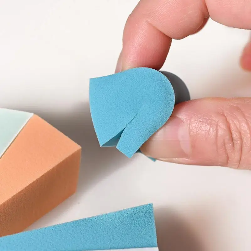 10/50/100 Stück keilförmige, weiche Mini-Make-up-Schwämme für Foundation und Puder, Nass- und Trockenschwämme, Make-up-Schönheitswerkzeuge – Detail 10
