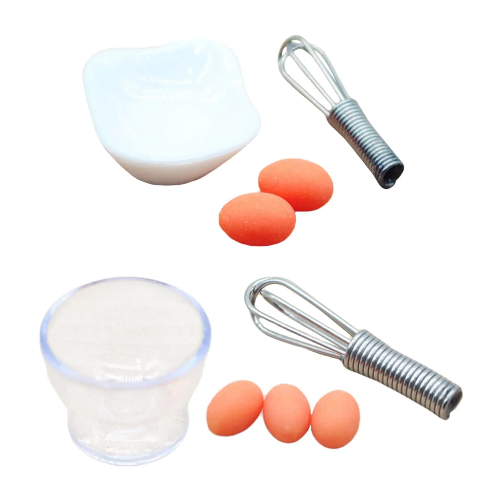 

Miniature Egg Beater Set Resin Kitchen Food Play Dollhouse Accessories 1 12 Scale for Small Toys Miniatures Cooking