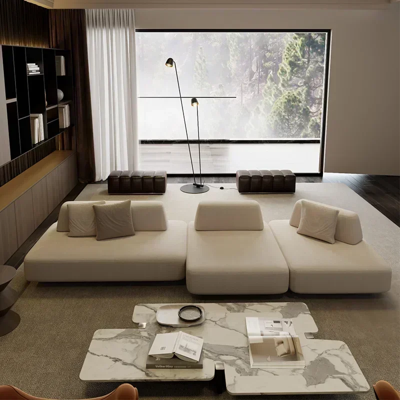 

Modern Puffs Living Room Sofas Sectional Individual Lounge Comfortable Living Room Sofas Ergonomics European Muebles Furniture