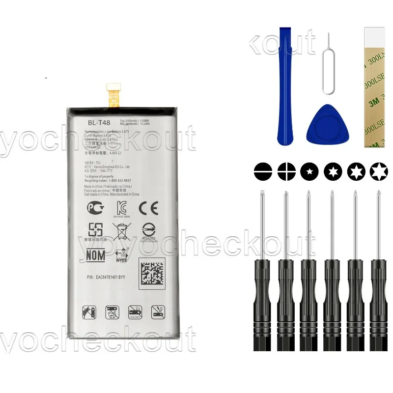 

For Stylo 6 LM-Q730TM LGQ730TM Battery BL-T48 Replacement -