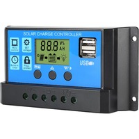 Hot Solar Charge Controller 12V PWM 10A 20A 30A 40A 50A 60A 70A 80A 90A 100A with Adjustable LCD Display Timer Setting EESBAO