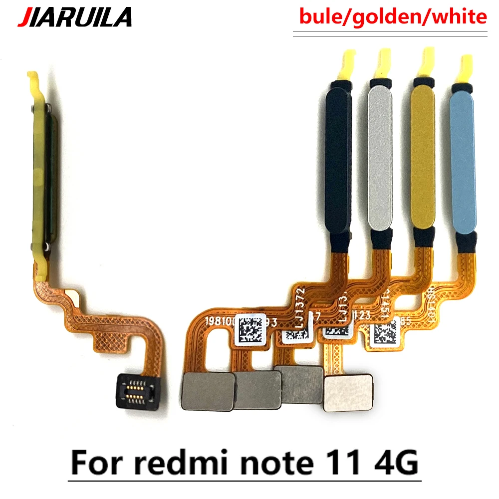 New For Xiaomi Mi Poco M4 X4 Pro Redmi Note 11 11s 4G 5G Home Button FingerPrint Touch ID Sensor Flex Cable Repair Parts