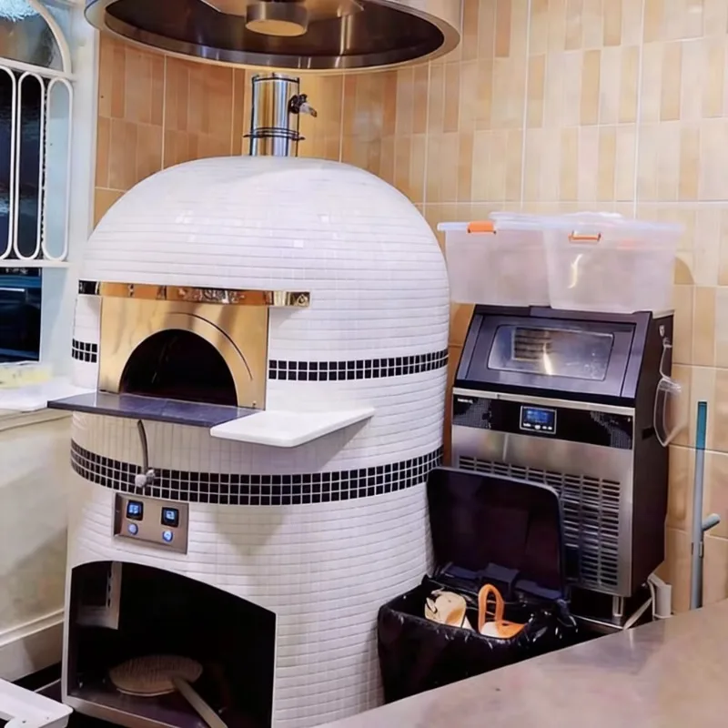 Large Italian Kiln Pizza Oven Commercial Gas Electric 500 Degrees Digital Control Customizable Size Bakery Equipment Customized