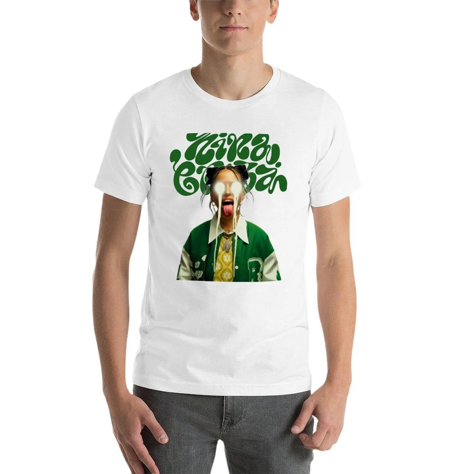 قناع - نينيا تشوبا تي شيرت تي شيرت مطبوع حسب الطلب تي شيرت رجالي قطن تي شيرت