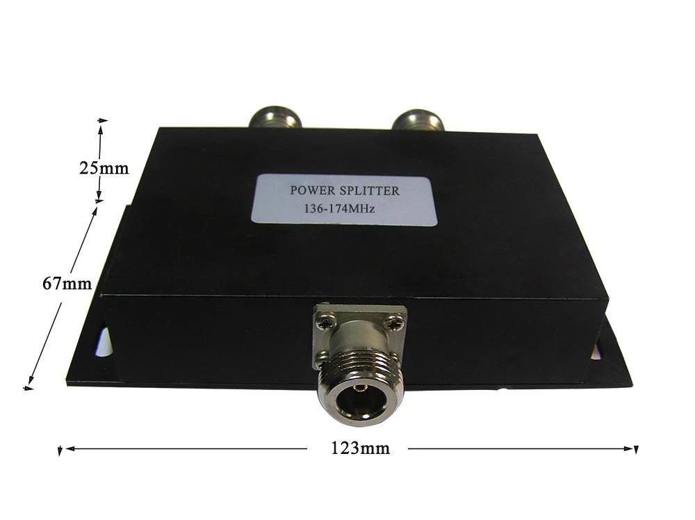 Divisor de antena marina VHF /AIS (136 MHZ ~ 174 MHZ, puerto UHF PL259) / Divisor de potencia de antena RF de 2 vías VHF de 100 W