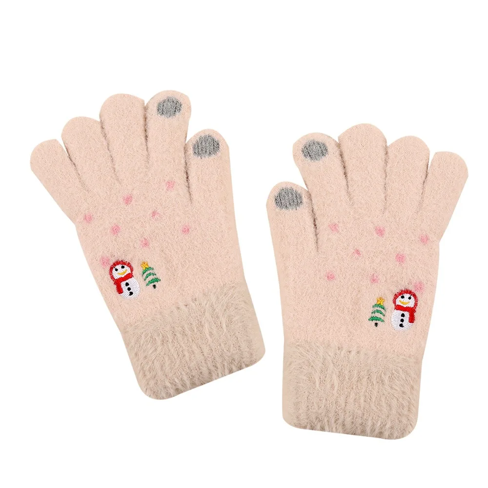 

Fashion Thickened Winter Gloves Non Slip Windproof Touchscreen Gloves Cold-proof Soft Warm Gloves Women Men