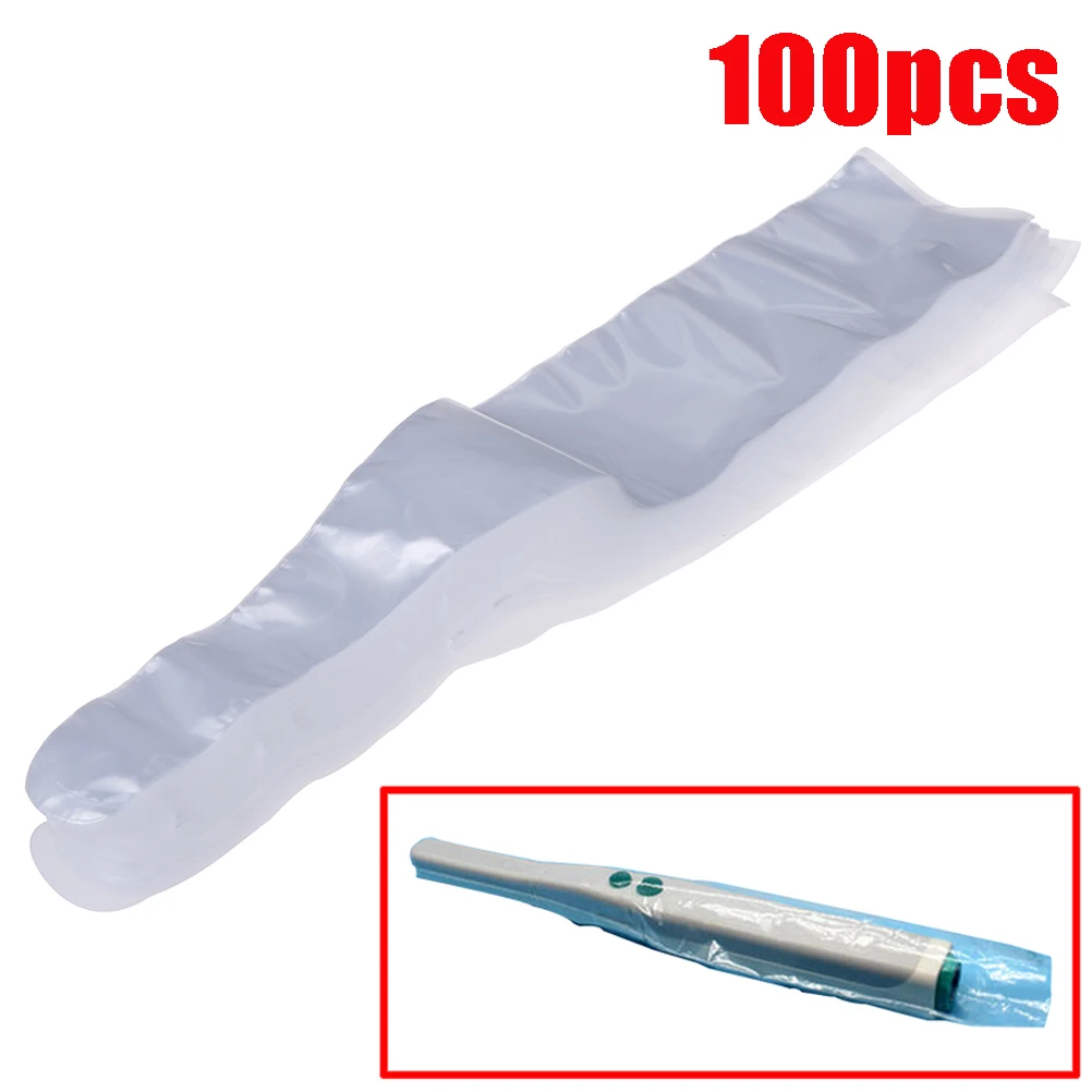 100Pcs Disposable Dental Ultrasonic Scaler Sleeve Bag Handle Protective Cover Sleeve Dental Product Dentist Material Dust Covers