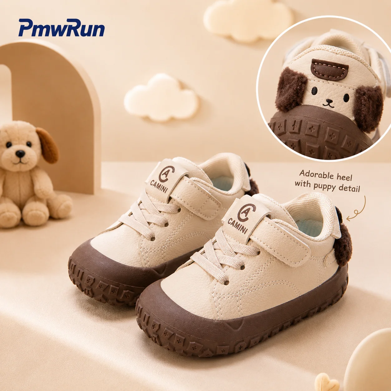 

Cute Sport Shoes For Children PU Leather Waterproof Boy's Girl's Running Footwear Ergonomics Toddler Kid's Sneakers Casual Shoes