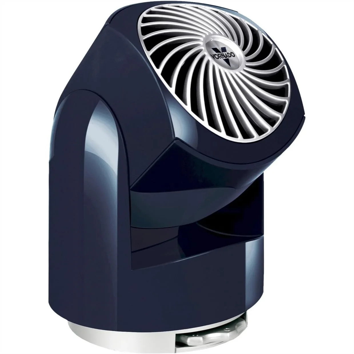 

Compact Air Circulator Fan, Quiet Portable Desk Fan for Bedroom, Adjustable Head, 2 Speeds, Midnight