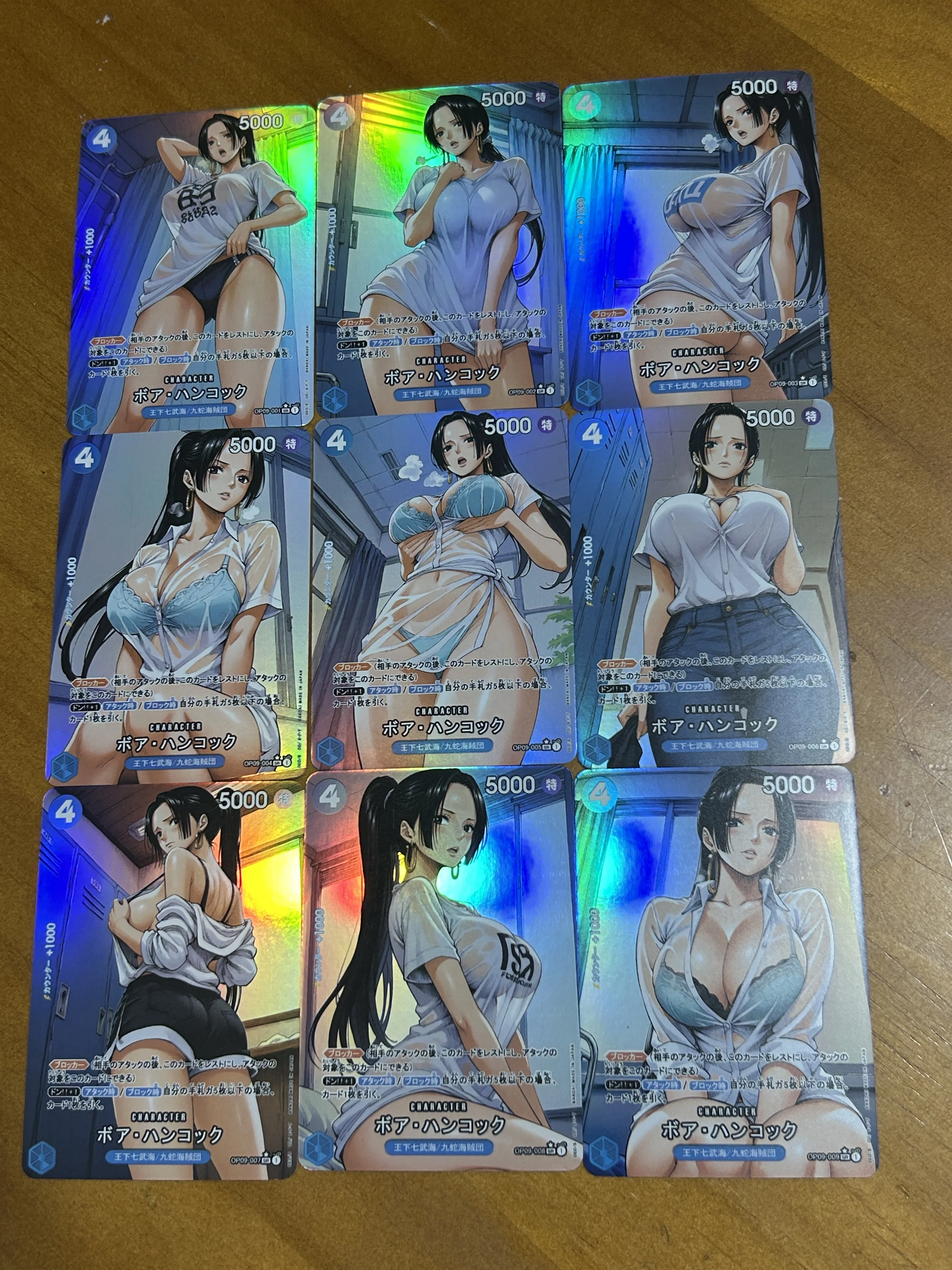 OPCG ONE PIECE Personaggi Anime Nami Nico Robin Boa Hancock Fai da te Texture fatta in casa Collezione di carte Regalo di compleanno di Natale Giocattoli