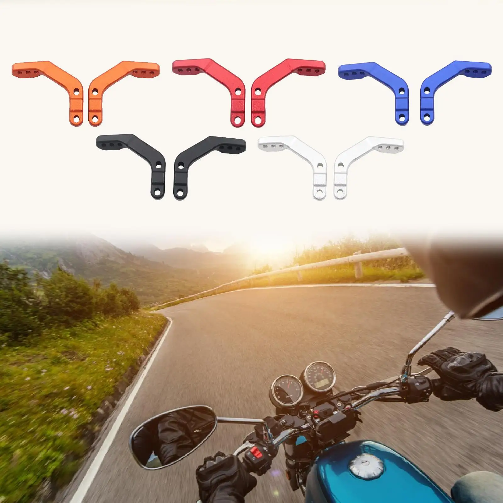 

Motorcycle Handguard Mounts Part Universal for 28mm Handlebar Aluminum Alloy